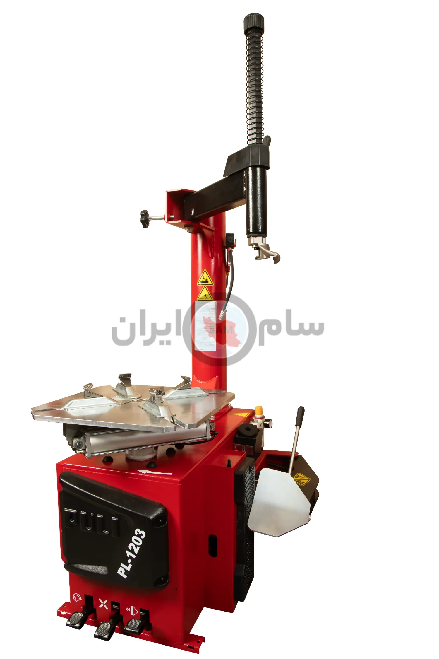 لاستیک درآر PL-1203 پولی | دستگاه صنعتی برای رینگ‌های 14 تا 26 اینچ