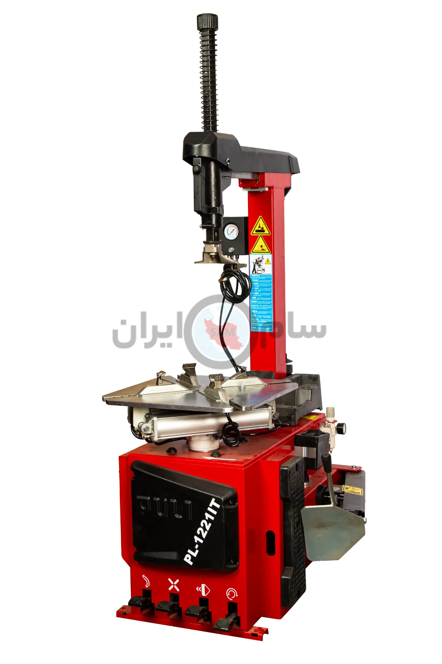 لاستیک درآر PL-1221IT پولی | دستگاه حرفه‌ای 5 پداله با کمرشکن و تیوبلس