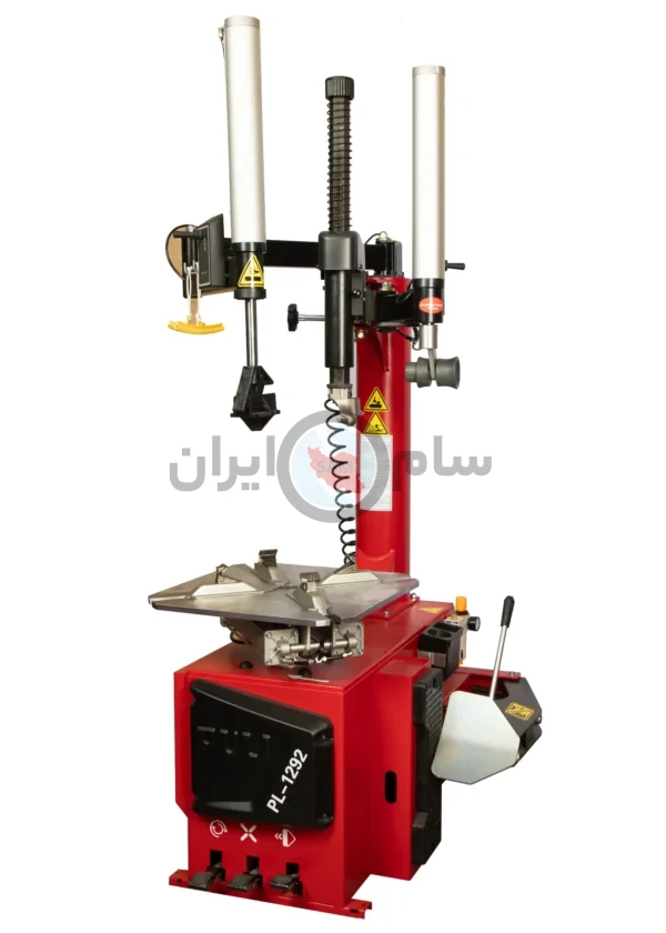 لاستیک درآر PL-1292 پولی | دستگاه حرفه‌ای تعویض لاستیک با دو هلپر