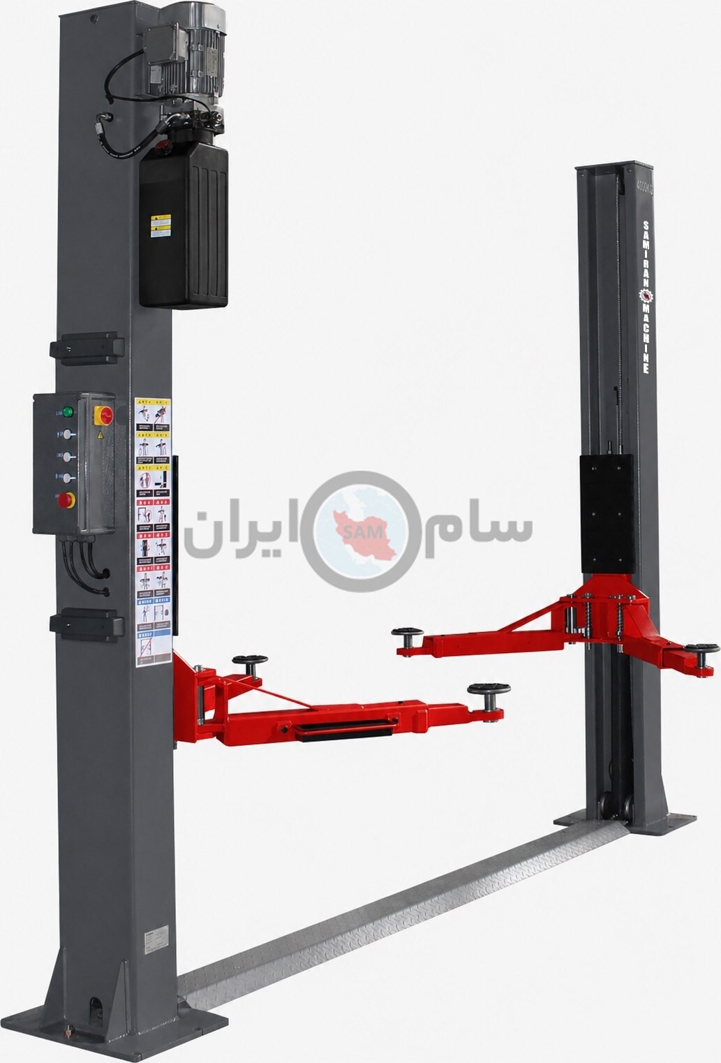 خرید جک دو ستون 4 تن قفل برقی سامیران ماشین مدل S2P23E4