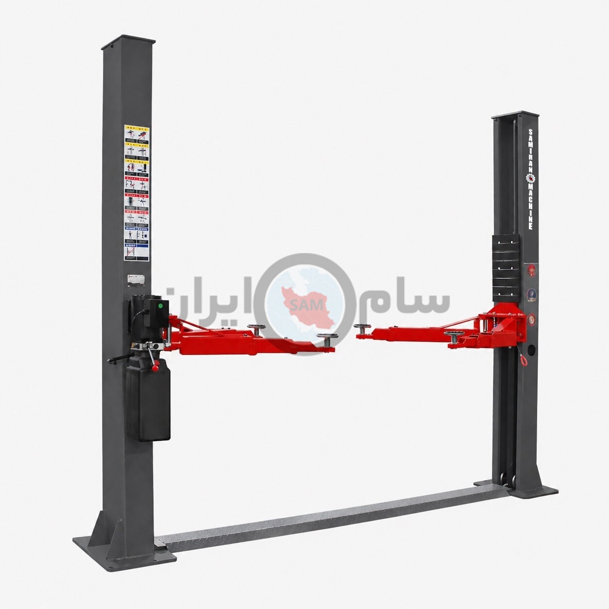 خرید جک دو ستون 4 تن قفل دستی سامیران ماشین مدل S2P23M4